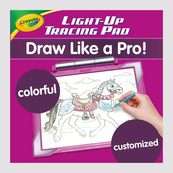 Crayola light up tracing pad pink