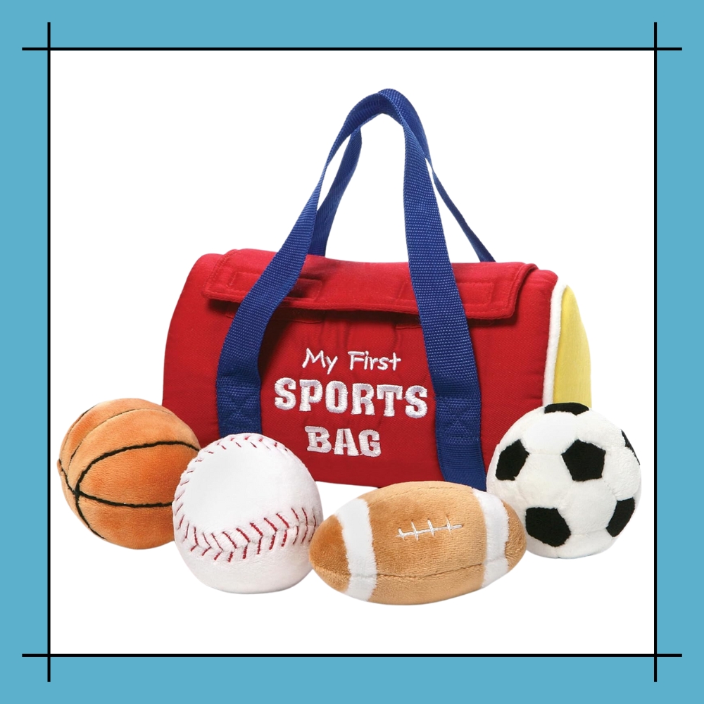 GUND Baby My First Sports Bag Stuffed Plush Playset